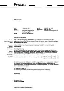 Brief indexering tarieven meeliftregeling 2018  ASSET Rail